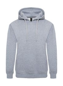 Heavyweight Fleece Pullover Hoodie (Color: HEATHER GREY, size: M)