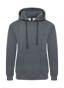 Heavyweight Fleece Pullover Hoodie (Color: Charcoal, size: L)
