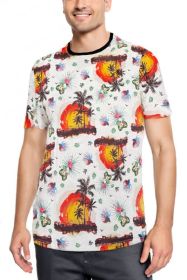 Allover Print Short Sleeve Tshirt (Color: AP01, size: S)