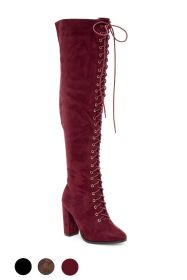 OLYGMACY (Color: BURGUNDY, size: 7.5)