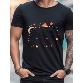 2025 New Year Cotton T-Shirt for Men - Stylish & Comfortable Short Sleeve Tee for All Seasons (Style: 4)