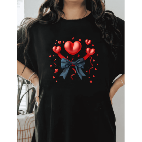 Casual Women's Cotton T-Shirt with Bow Detail - Trendy and Comfortable for Every Season (Style: 301)