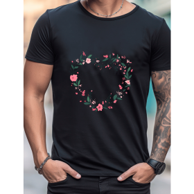 Celebrate in Style with This 100% Cotton Men's Valentine's Day Tee (Style: 461)