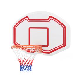 Indoor Outdoor Basketball Hoop for Garden & Backyard (Color: White & Red, Type: Exercise & Fitness)