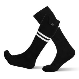 2 Types Options -- 1 Pair Of Heated Socks For Men Women Electric Heating Socks With APP Control 5000mAh Battery Rechargeable Thermal Socks Winter Warm (Option: Black White)