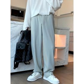 Casual Pants, Trendy And Fashionable Casual Pants, Men's Pants, Men's Pants, Long Pants, Straight Pants, Corduroy Casual Pants, Tight-fitting Casual P (Option: Black-M)