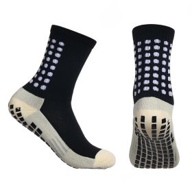 Thickened Sweat And Odor Absorbing Adhesive Non Slip Socks (Option: Black-Average Size-1PC)