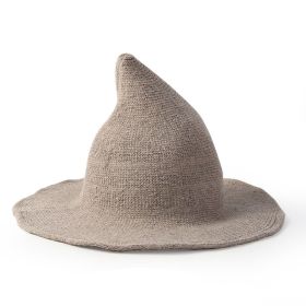 European And American Halloween Wool Wizard Hat (Option: Camel-M 56to58cm)