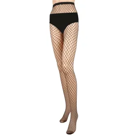 Women Fishnet Tights Sexy High Waist Fishnet Pantyhose Stretchy Mesh Hollow Out Tights Stockings (Option: MediumHoles)