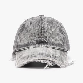 Individual Breathable Peaked Female Outdoor Curved Brim Baseball Cap (Option: Gray-Adjustable)