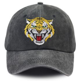 2pcs Tiger Hat For Men Women, Tiger Gifts For Tiger Lovers, Classic Cotton Wild Animals Embroidered Baseball Cap (Option: 2pcs)