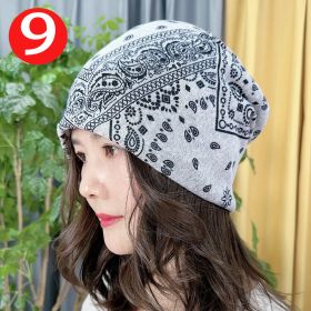 Cold-proof Twisted Hat Riding Fashion Scarf And Hat (Option: No 9-Free Size)