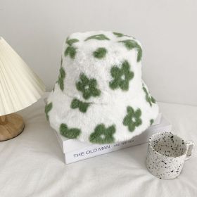 Autumn And Winter New Women's Warm Plush Hat (Option: Green-Adjustable)
