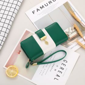 Anti Theft Brush European And American Large Capacity Handbag (Option: Blackish green)