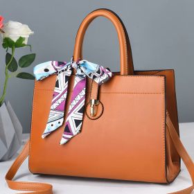 Trendy Fashion Women Crossbody Bag - Trend Shoulder Hand Bag Designer Women's Tote Bags Custom Wholesale Large Capacity Handbags (Option: Earth Yellow)