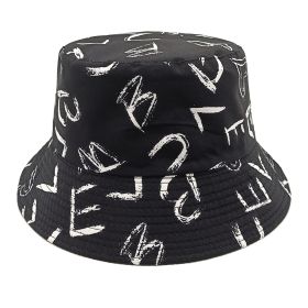 Love Letter Pattern Digital Printing Bucket Hat (Option: Black-M)