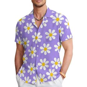 Fashion Men's Casual Floral Print Special-interest Design Shirt (Option: 4 Models-M)