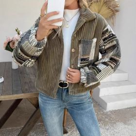 Fashion New Women's Casual Jacket (Option: Army Green-L)