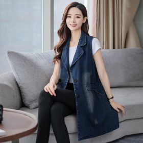 Spring And Autumn Mid-length Vest Coat (Option: Picture color-2XL)