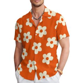 Fashion Men's Casual Floral Print Special-interest Design Shirt (Option: 3 Models-L)